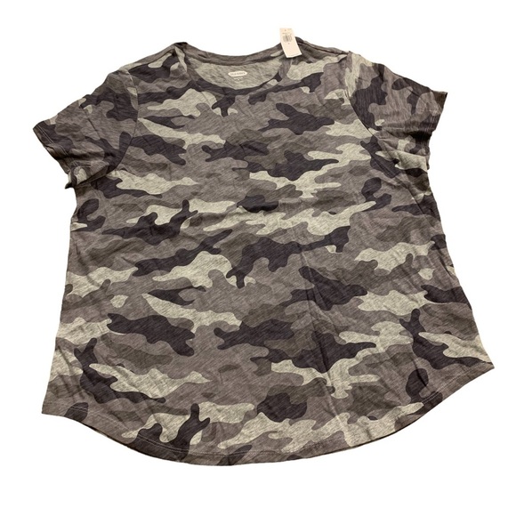 Old Navy | Gray Green Camouflage T-Shirt XL Short Sleeve - Picture 4 of 7